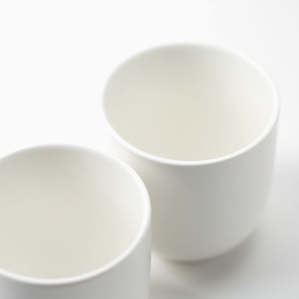 White, Lenny mug, ceramic latte mug