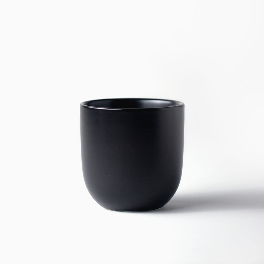 Black, Lenny mug, ceramic latte mug