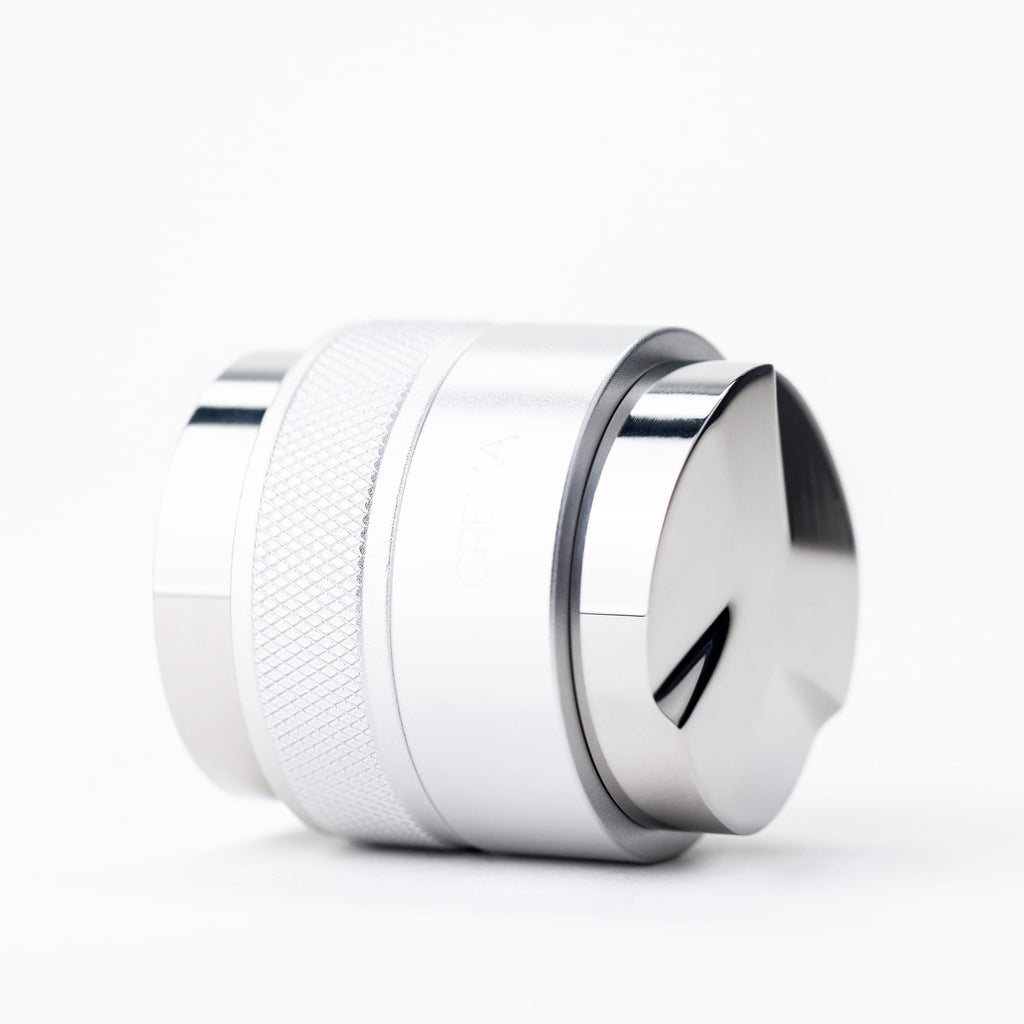 Silver, flair tamper, crema coffee products