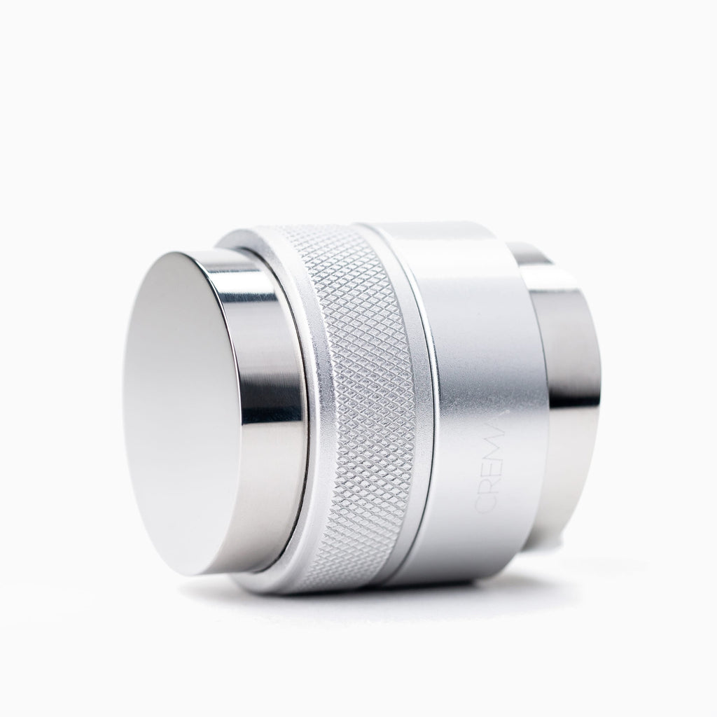 Silver, flair tamper, crema coffee products