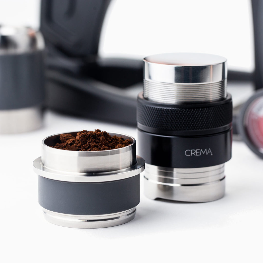 Black, flair tamper, crema coffee products