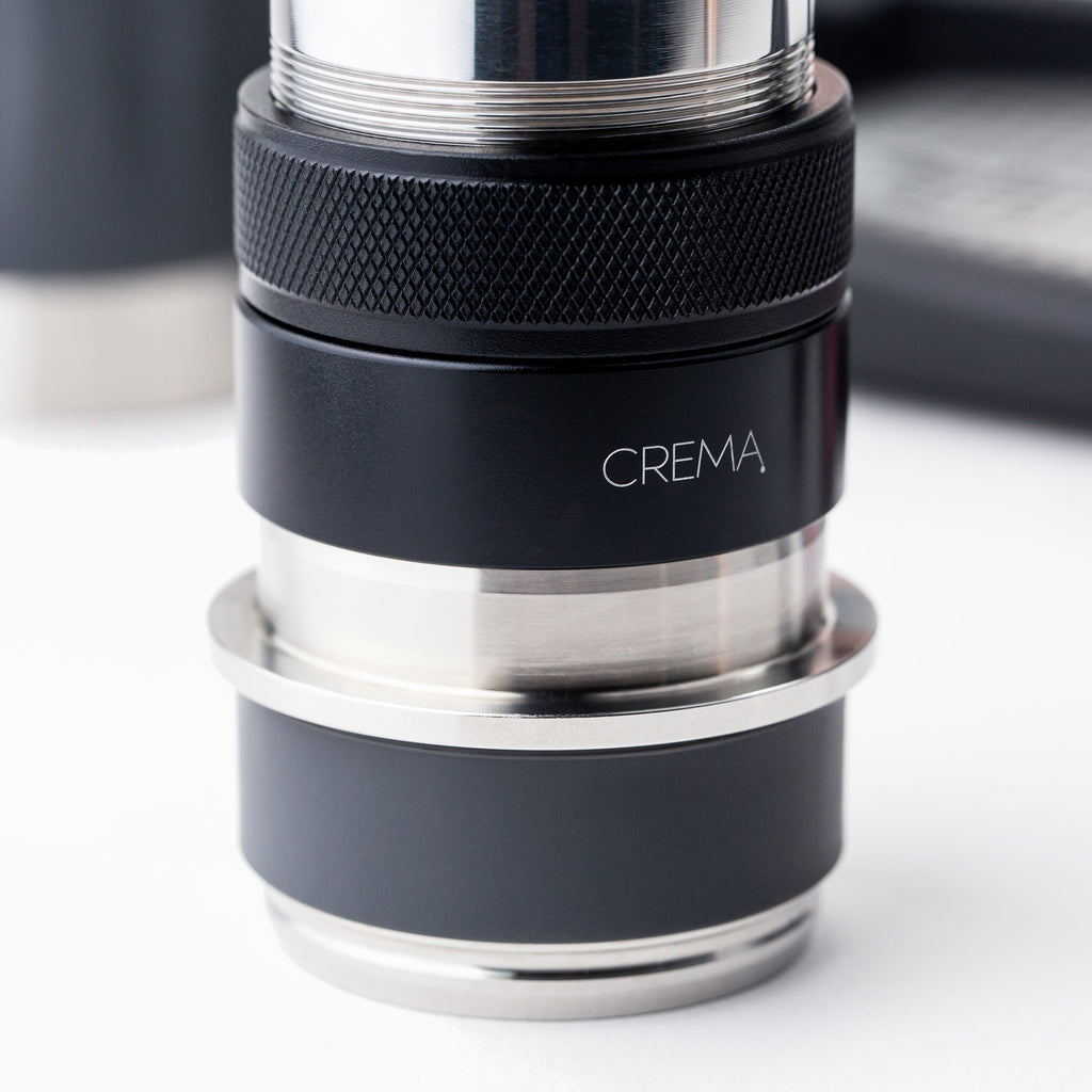 Black, flair tamper, crema coffee products