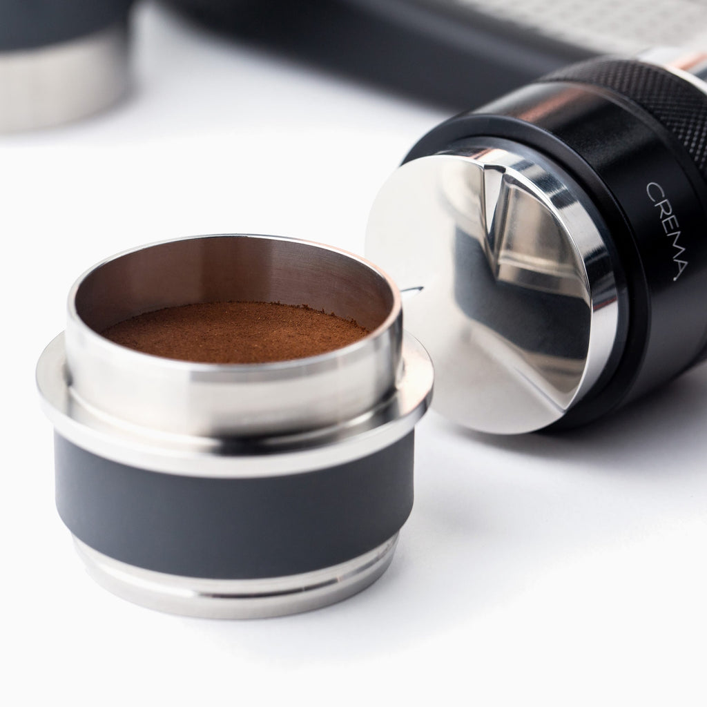 Black, flair tamper, crema coffee products