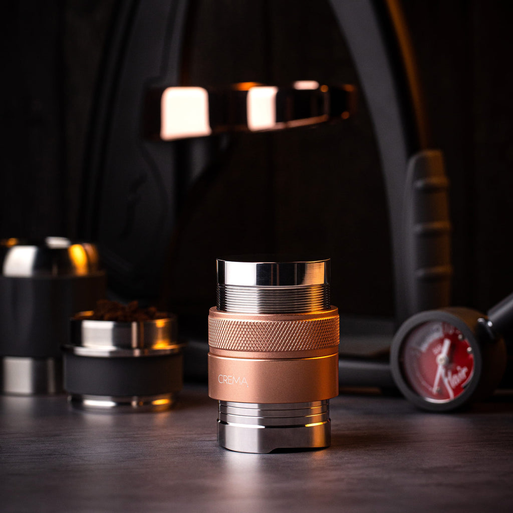 Rose Gold, flair tamper, crema coffee products