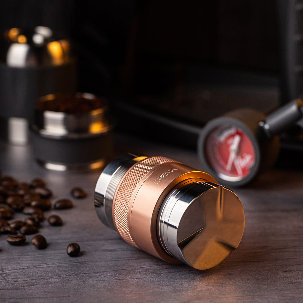Rose Gold, flair tamper, crema coffee products